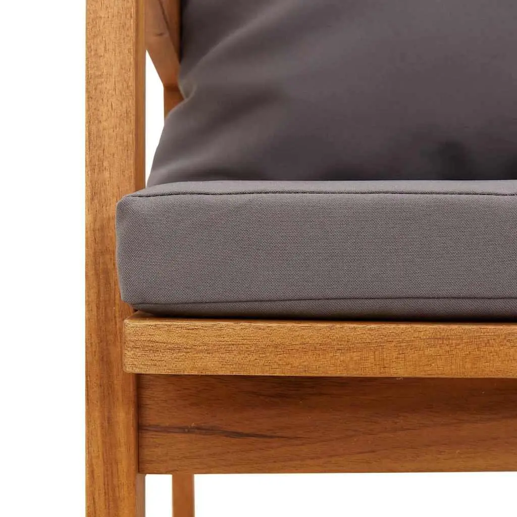 Solid Acacia Wood Garden Bench for Comfort