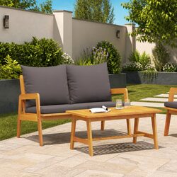 Affordable Outdoor Sofa Set with Quality Acacia Wood Design
