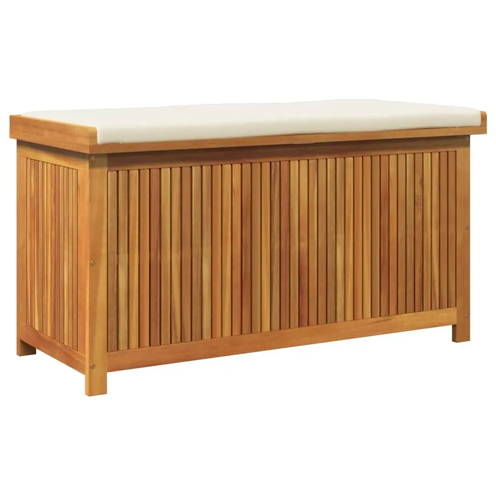 Outdoor Storage Box Garden Cushion Organiser 113x50x60.5cm Solid Wood Acacia Brown
