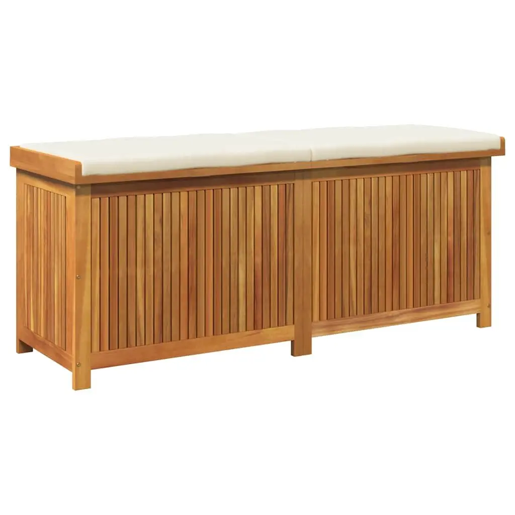 Outdoor Cushion Storage Box 150x50x60.5cm Garden Deck Brown