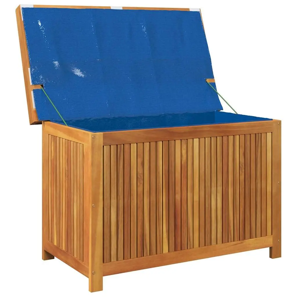 Outdoor Cushion Storage Box 90x50x60.5cm Solid Acacia Wood Garden Deck Organiser