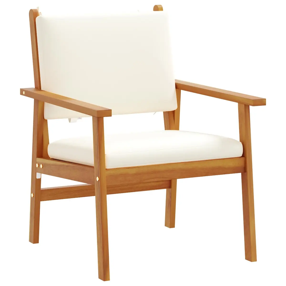 Garden Sofa Set 3 Piece Outdoor Seating Balcony Patio Furniture Cream White