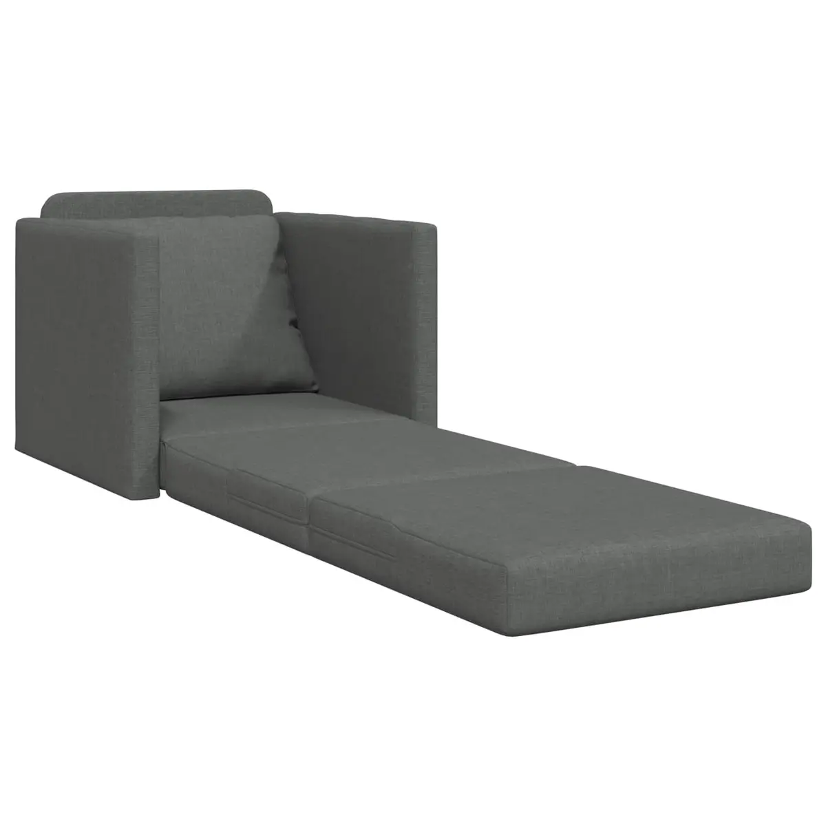 Floor Sofa Bed Grey 60cm Modern Minimalist Lounge Guest Sleeping