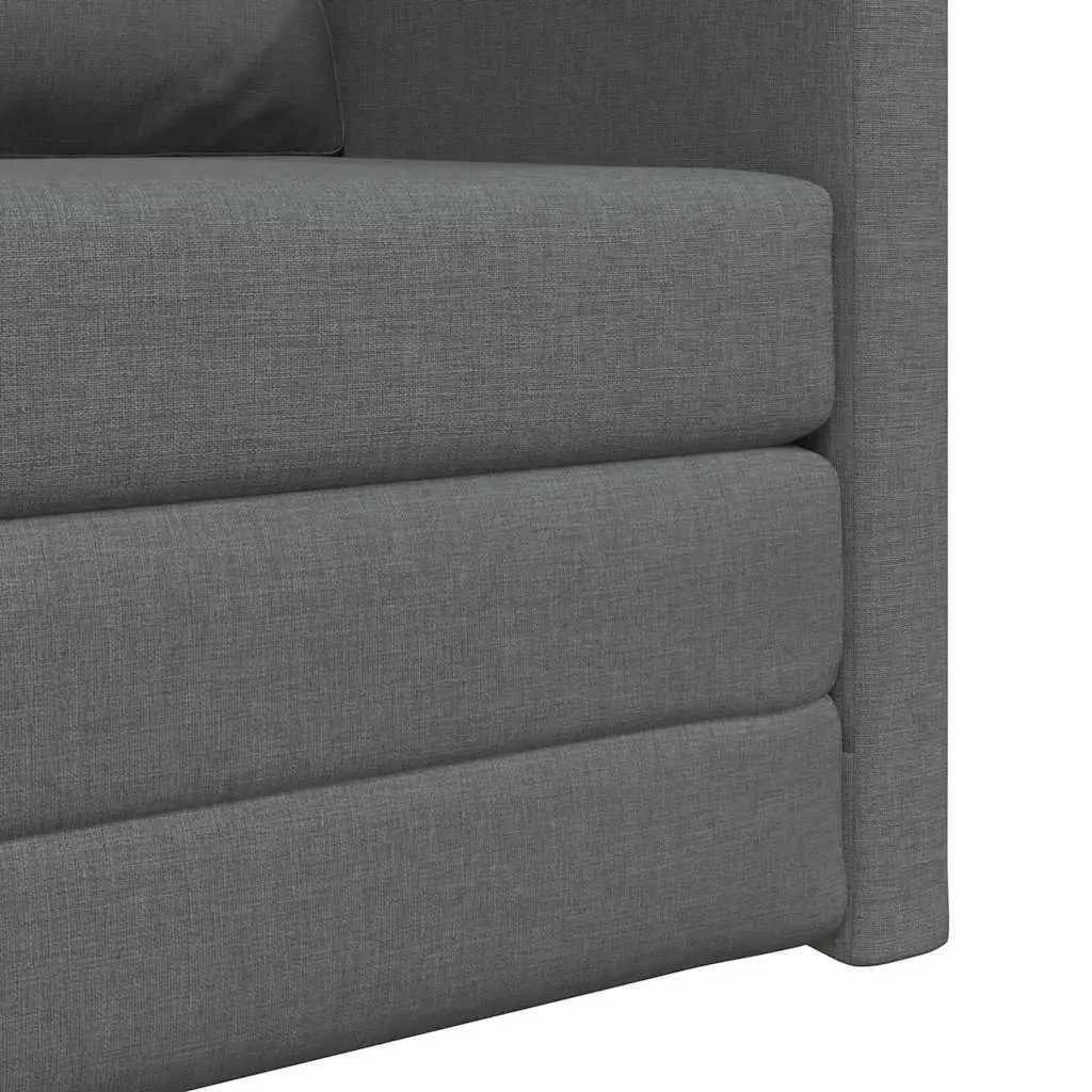 Floor Sofa Bed Grey 60cm Modern Minimalist Lounge Guest Sleeping