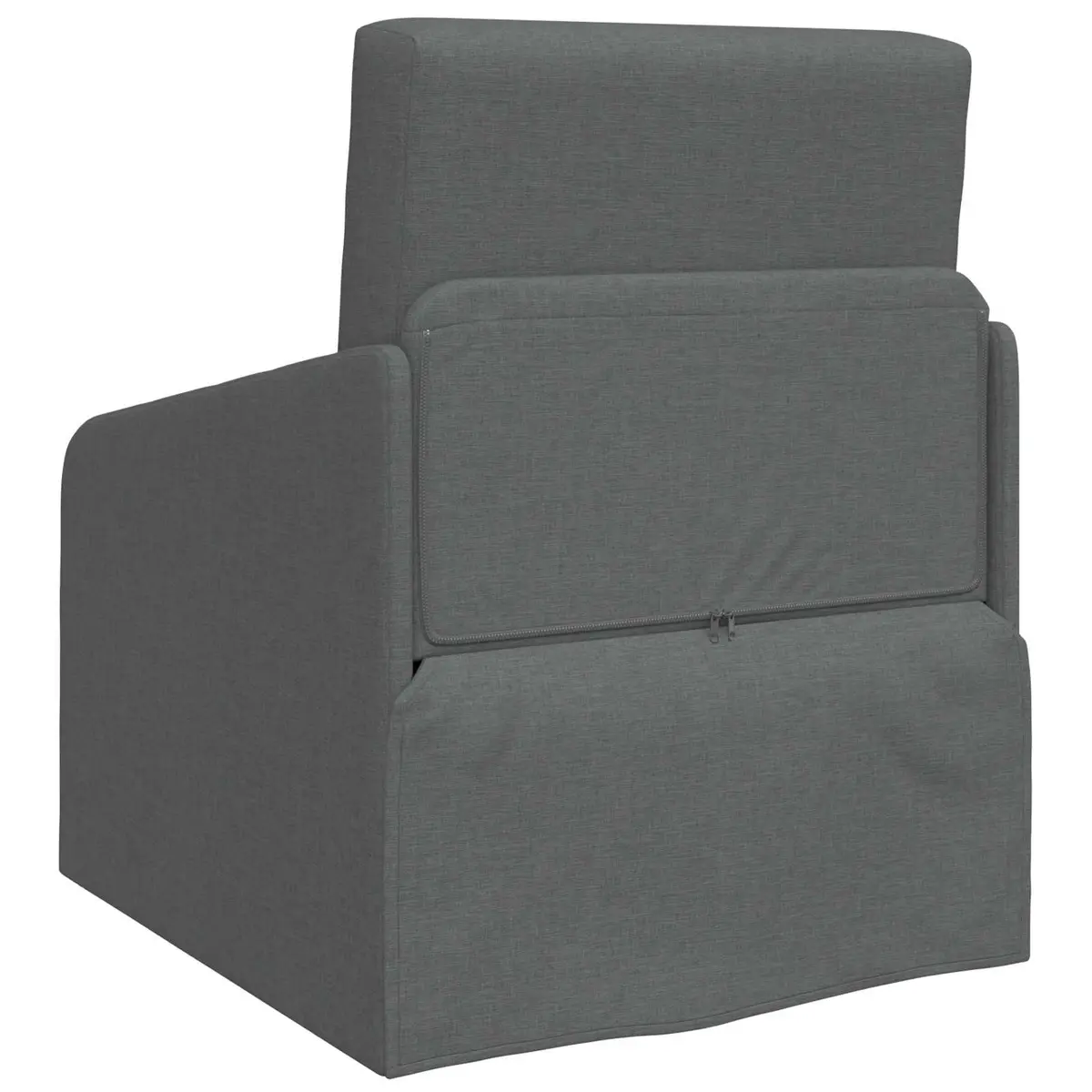 Sofa Bed Grey 65 x 80 x 83 cm Convertible Fabric Modern Floor Furniture