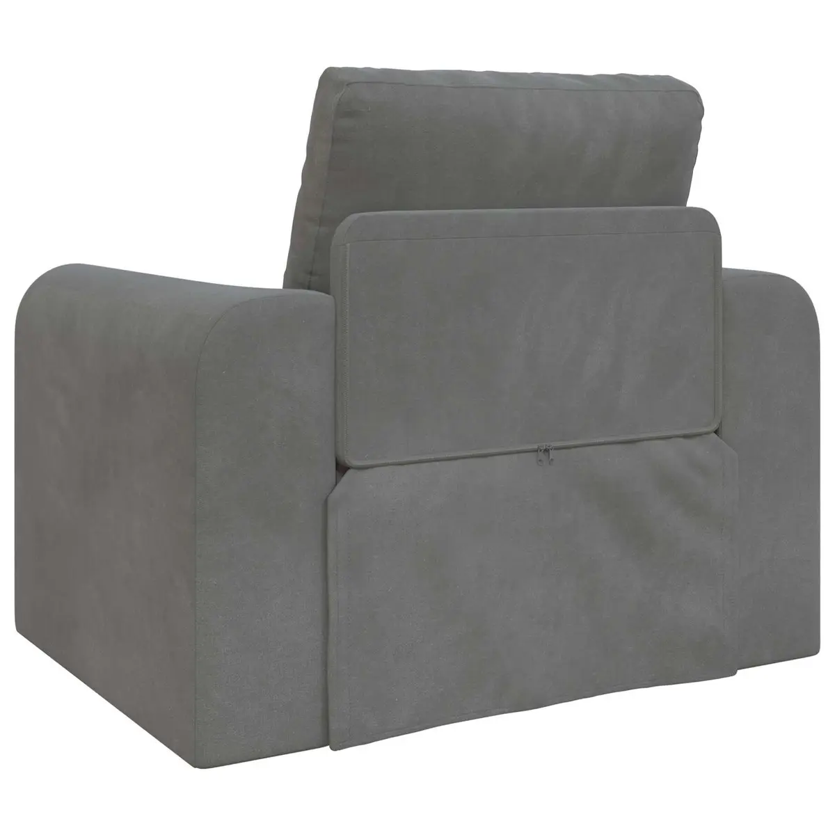 Sofa Bed Grey Velvet Convertible Couch Living Room Guest Space Compact Modern