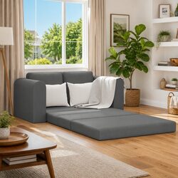 Value-Packed Grey Fabric Sofa Bed for Your Home