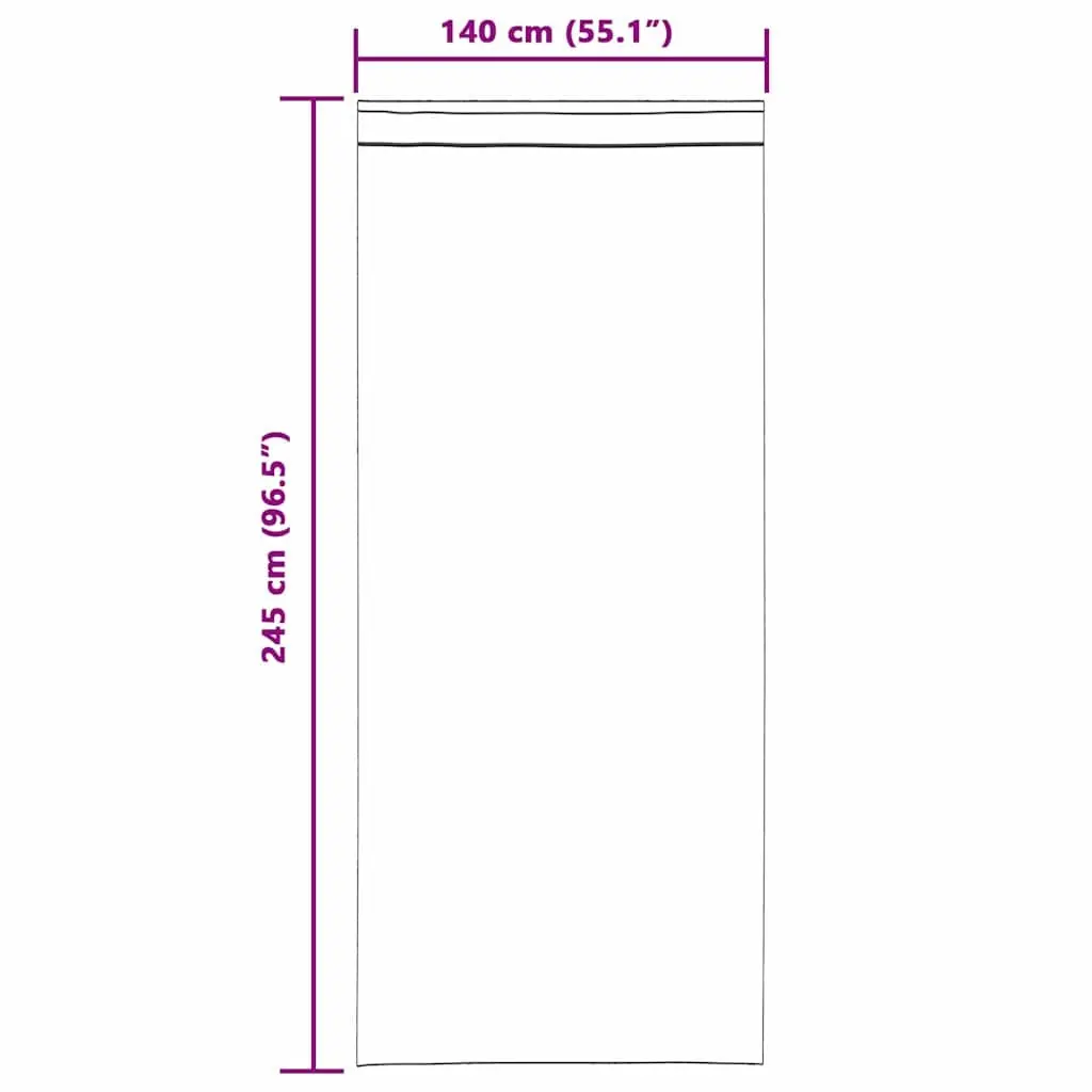 Velvet Blackout Curtains 140 x 245 cm Black 2 Piece Window Drapes for Bedroom Living Spaces
