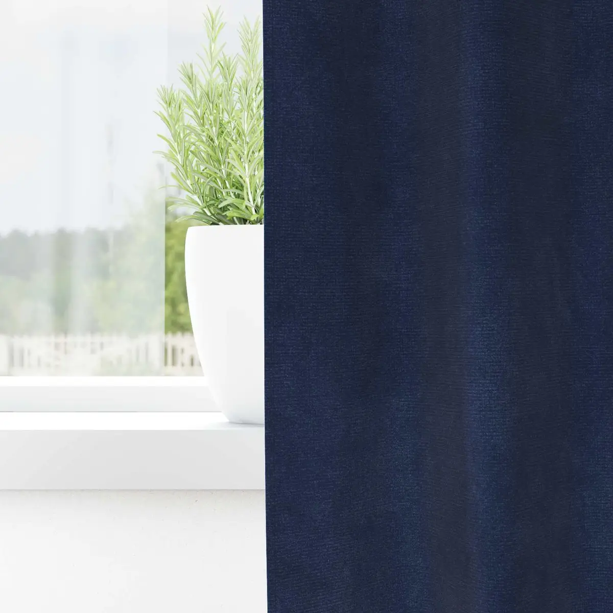 Velvet Curtains Blackout 140 x 260 cm Dark Blue 2 Piece Window Drapes Bedroom