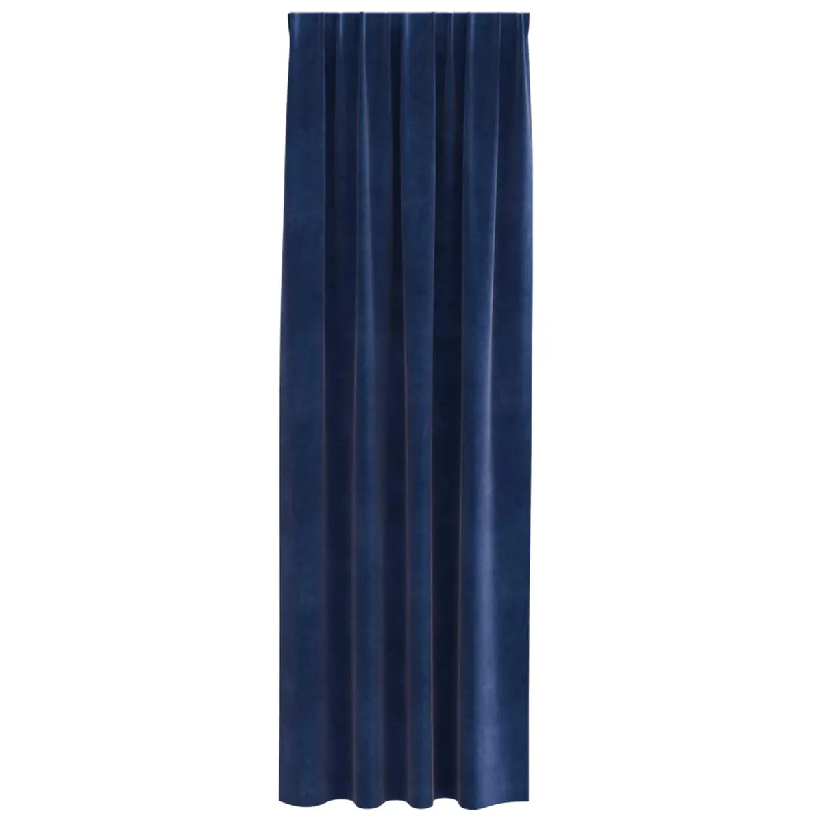 Velvet Curtains Blackout 140 x 260 cm Dark Blue 2 Piece Window Drapes Bedroom