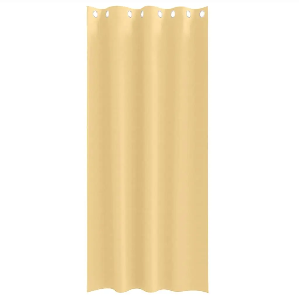 Blackout Curtains 2 pcs Beige 245 x 140 cm Window Drapes