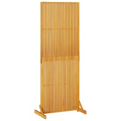 Reliable Brown Acacia Wood Folding Privacy Screen 200cm