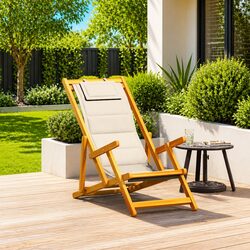 Warm and Reliable Folding Beach Chair with Comfort Features