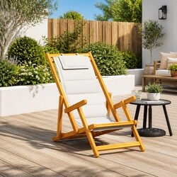 Comfortable and Practical Folding Beach Chair with Armrests