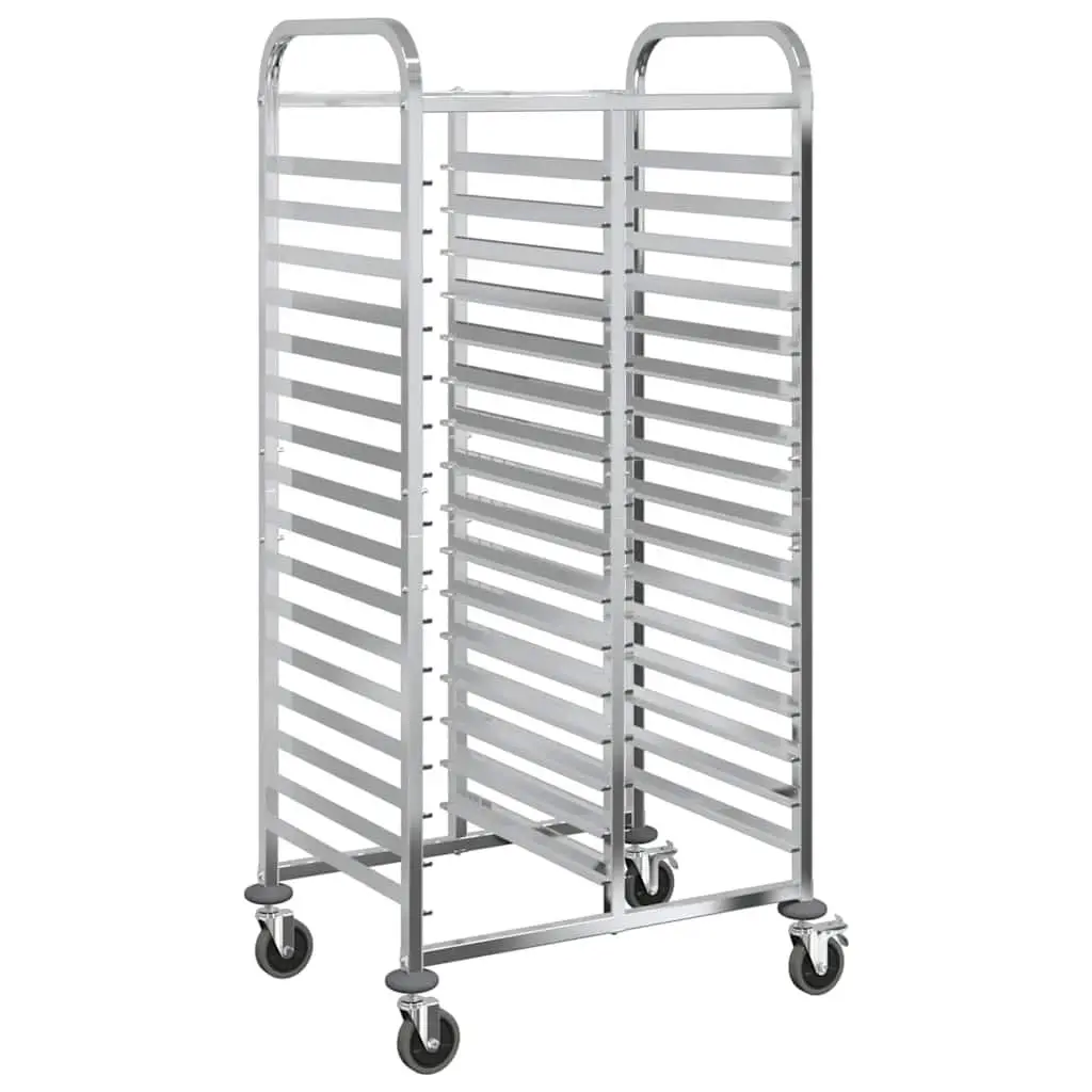 Tray Trolley with 32 GN Container Capacity Stainless Steel Kitchen Catering