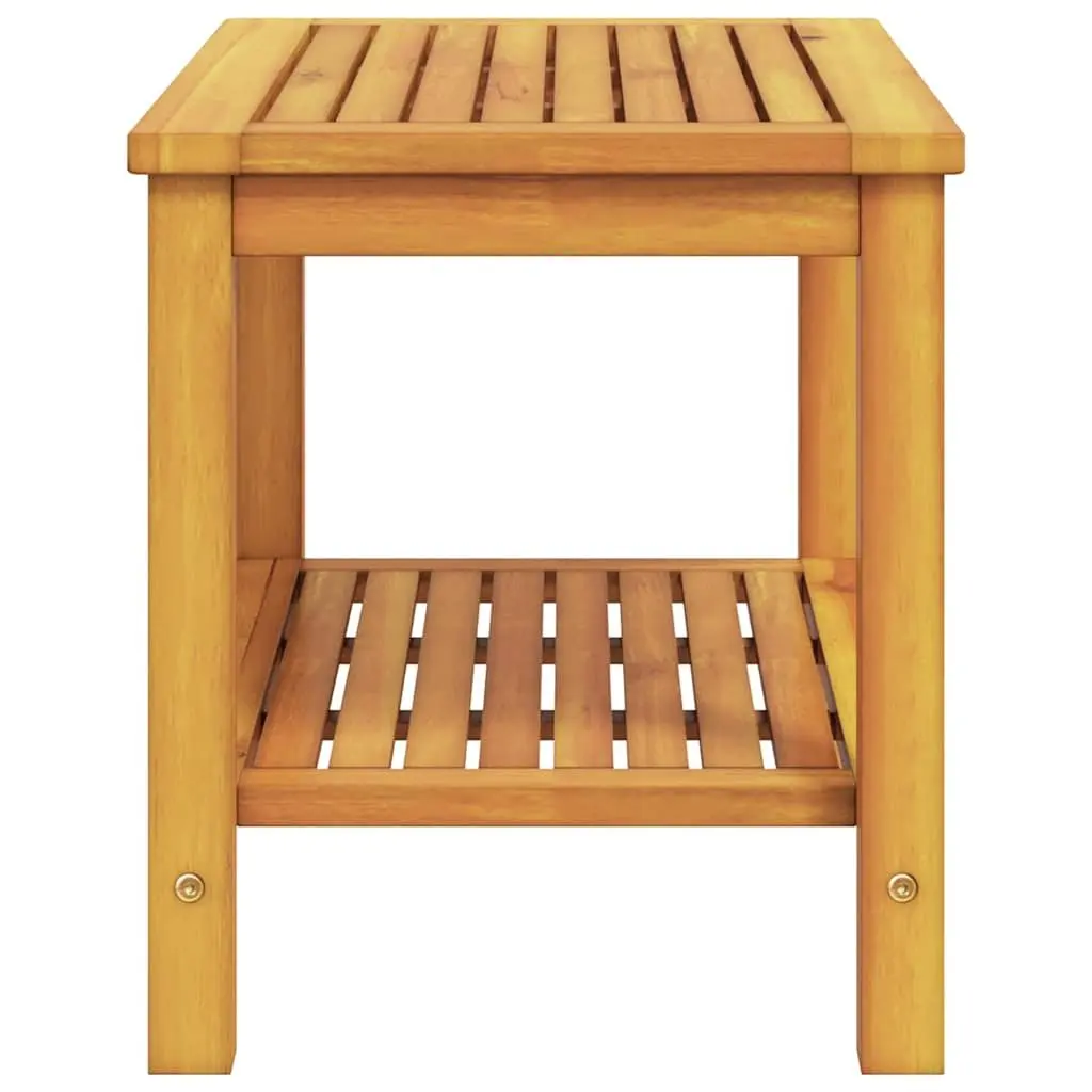 Solid Acacia Wood Side Table Brown Accent Coffee Table Garden Patio Indoor