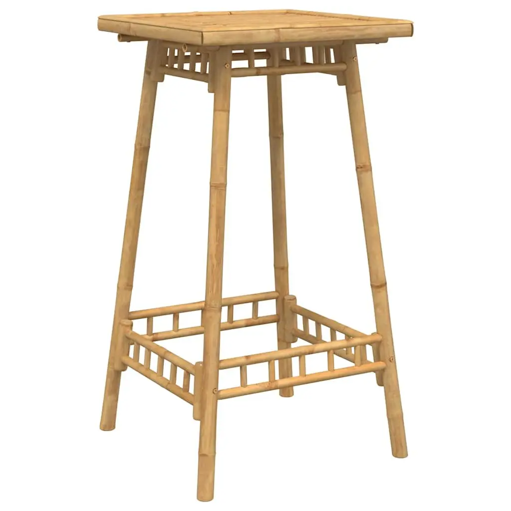 Bamboo Outdoor Bar Table 55x55x100 cm
