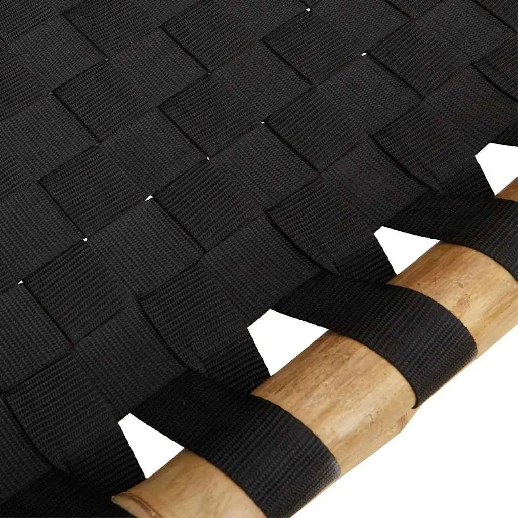 Bamboo Sun Lounger with Adjustable Backrest