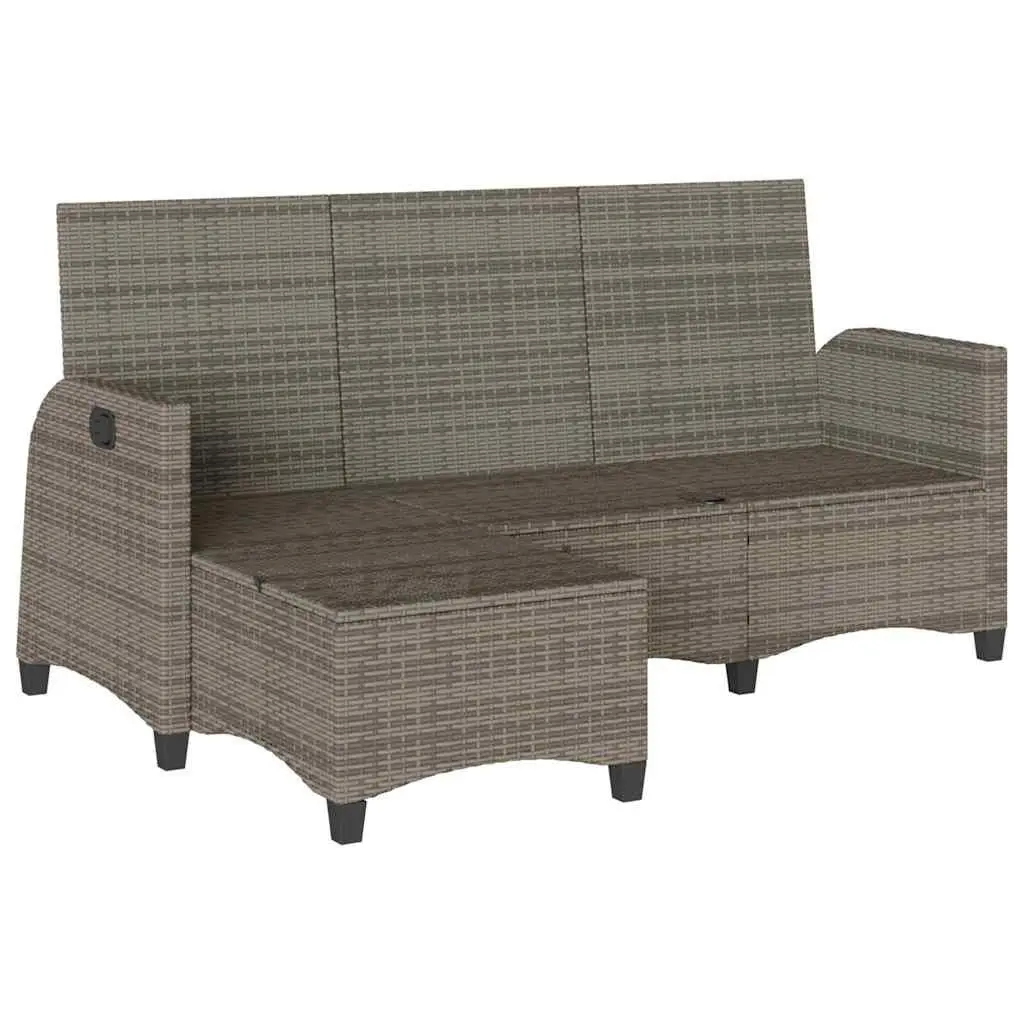 L-shaped Grey Garden Sofa