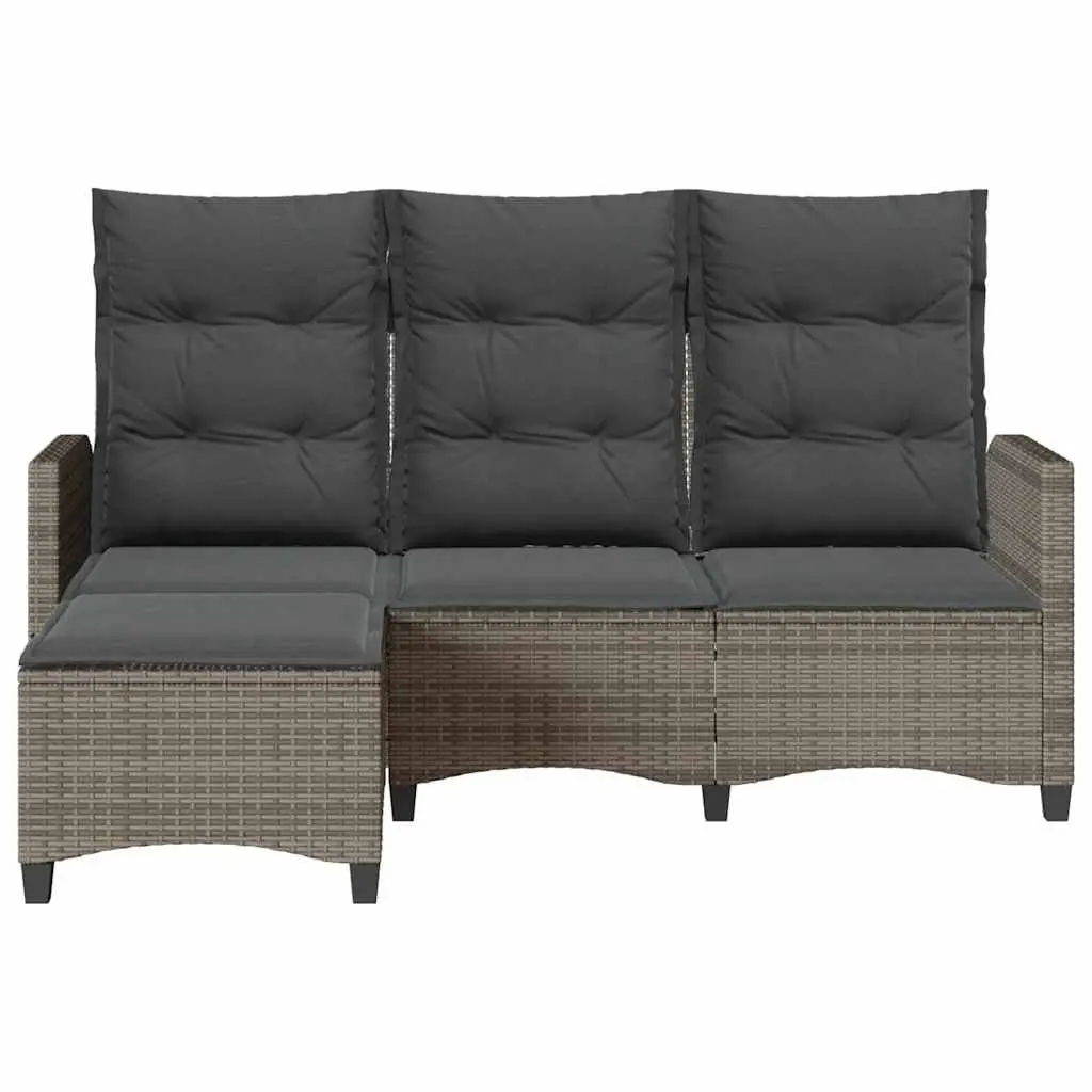 L-shaped Grey Garden Sofa