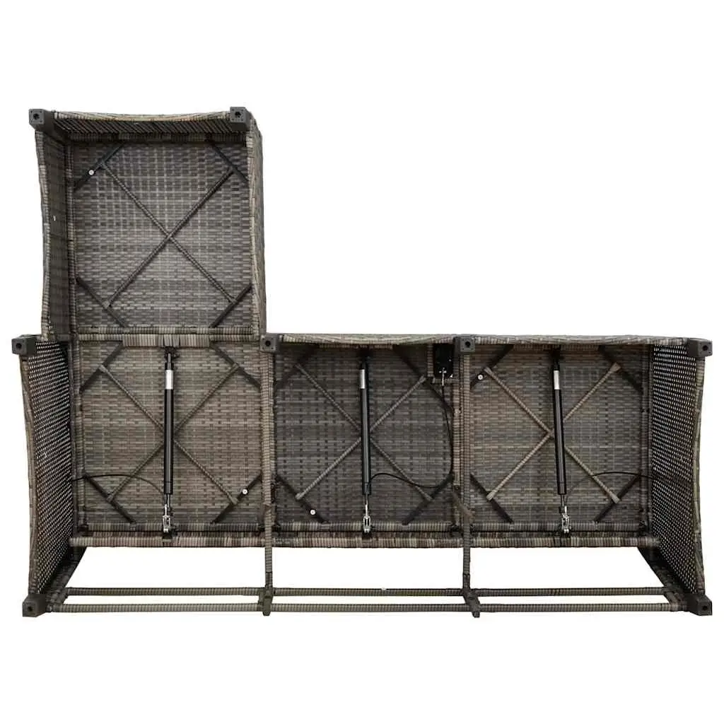 L-shaped Grey Garden Sofa