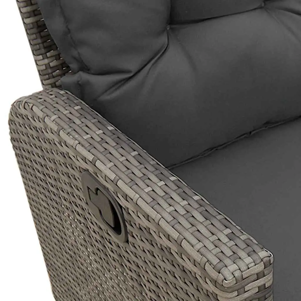 L-shaped Grey Garden Sofa