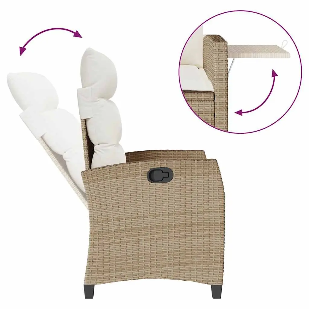 Reclining Garden Chair Set