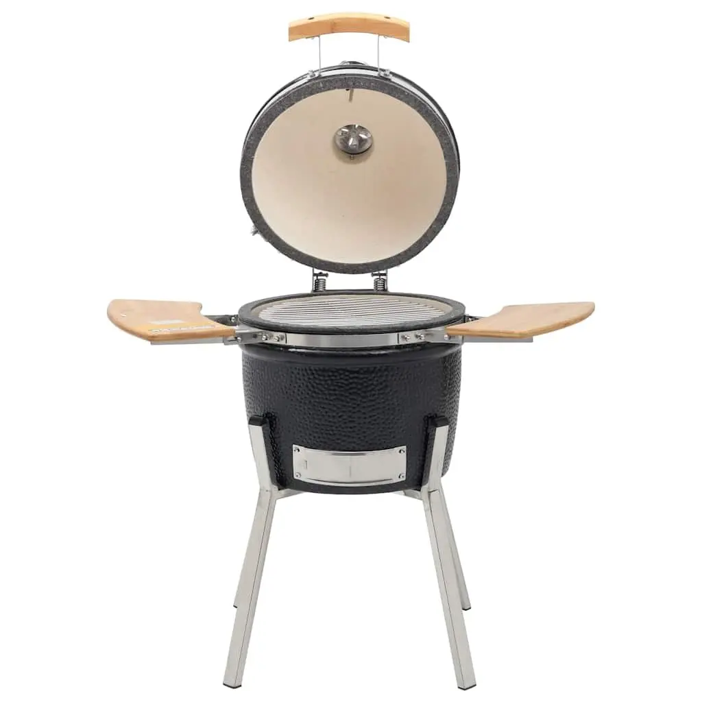 Kamado Grill Smoker Outdoor Cooking 33cm Black