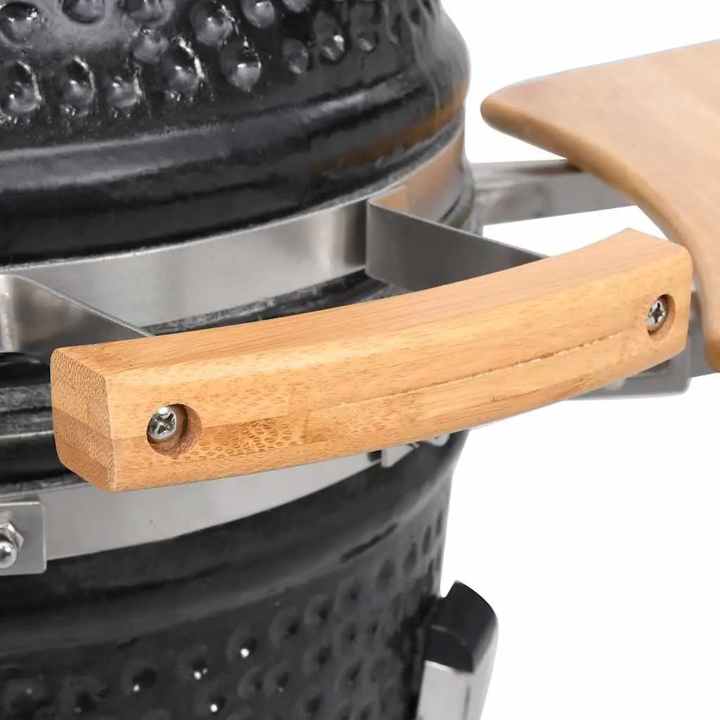 Kamado Grill Smoker Outdoor Cooking 33cm Black