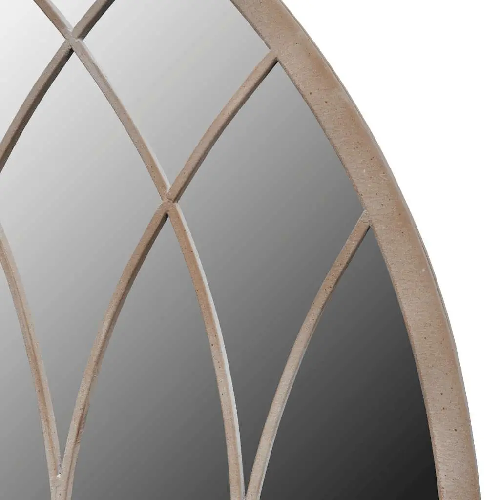 Garden Mirror Indoor Outdoor Decorative Reflecting Glass 50 x 115 cm Silver