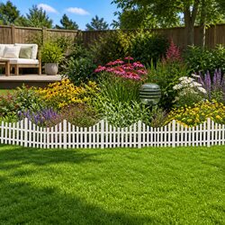 Value-Packed White Lawn Divider with 17 Pieces
