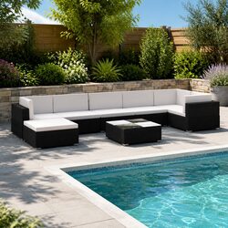 Reliable and Stylish 8 Piece Garden Lounge Set