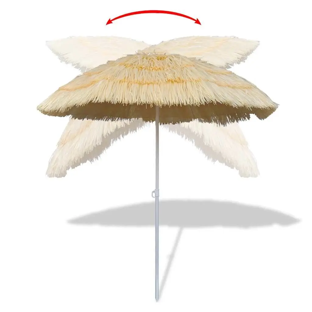 Beach Parasol Tilt Sunshade 1.8m Beige