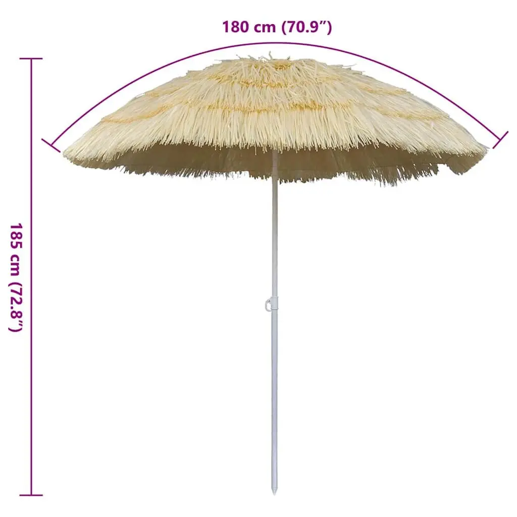 Beach Parasol Tilt Sunshade 1.8m Beige
