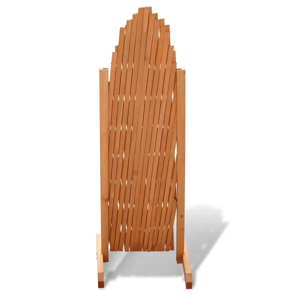 Solid Wood Trellis Fence Panel Expandable 180cm Brown
