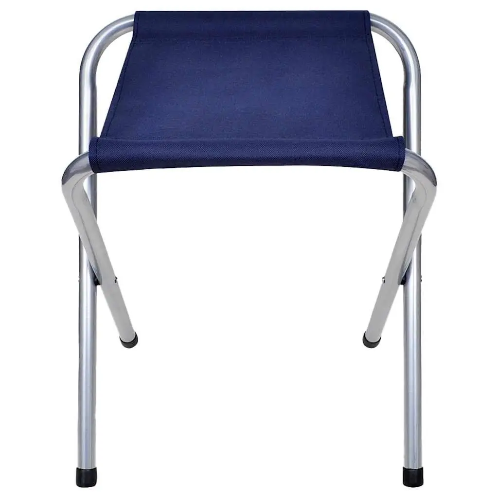 Foldable Camping Table Set Height Adjustable Outdoor Picnic Garden 1 Table 6 Stools White