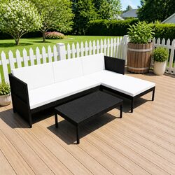 Reliable 3 Piece Outdoor Lounge Set with Comfort