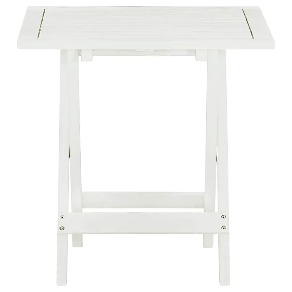 Wooden Bistro Table Compact Side Table Indoor Outdoor Coffee Table Folding Brown 46 x 46 x 47 cm