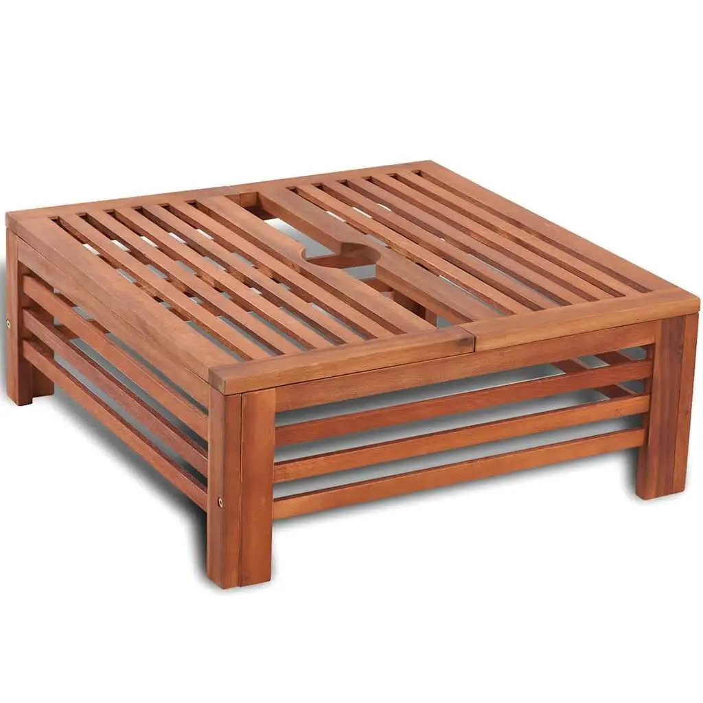 Acacia Hardwood Garden Side Table Parasol Stand Cover Decorative Outdoor Use