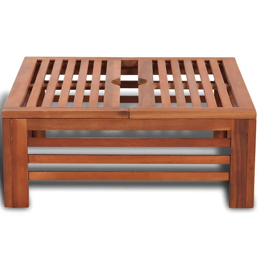 Acacia Hardwood Garden Side Table Parasol Stand Cover Decorative Outdoor Use