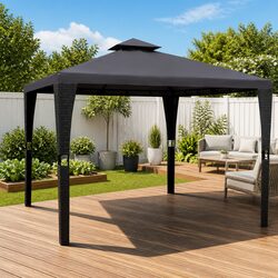 Reliable 3x3m Gazebo with Grey Roof for Outdoor Use