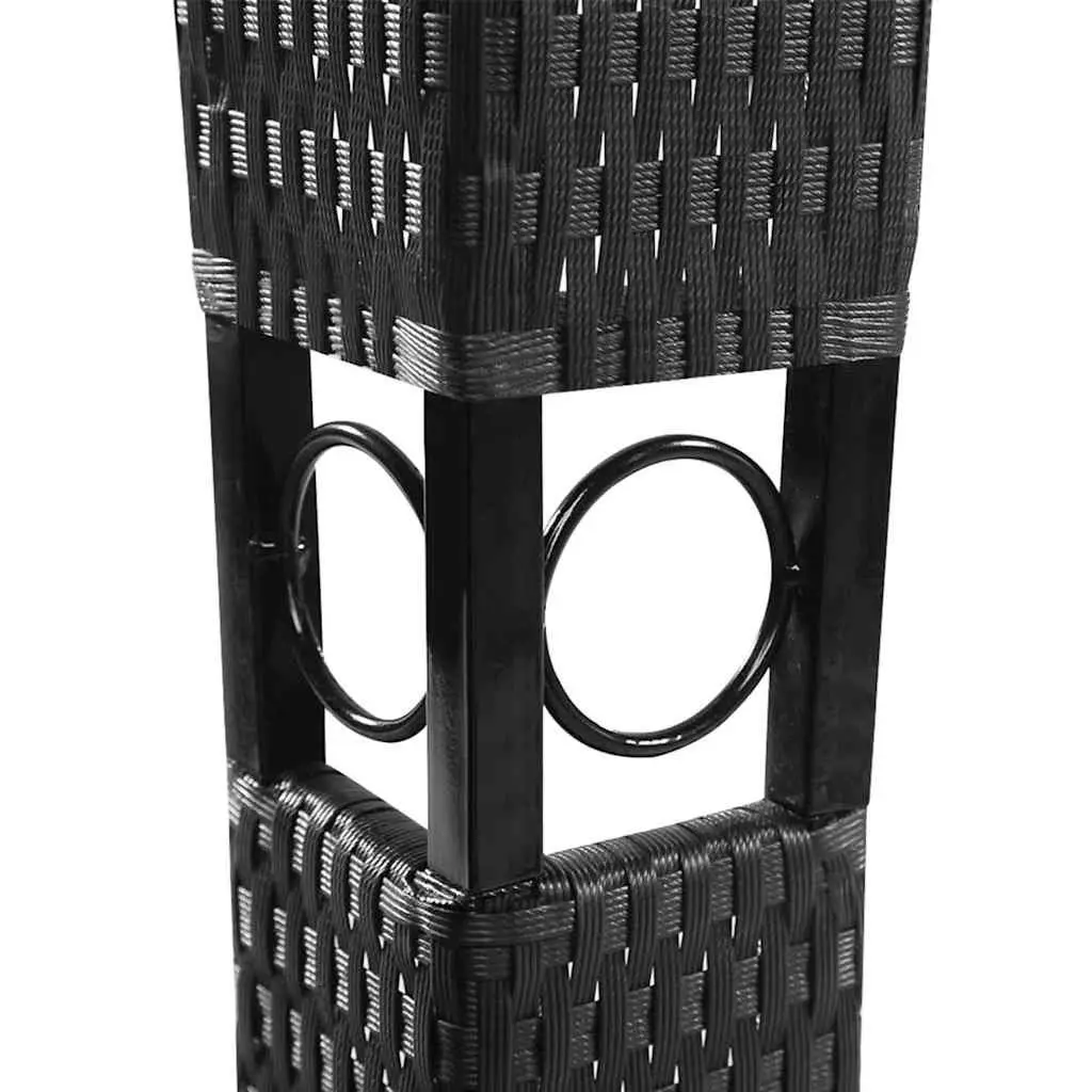Garden Gazebo Sunshade 3x4m Grey Poly Rattan Wicker Canopy