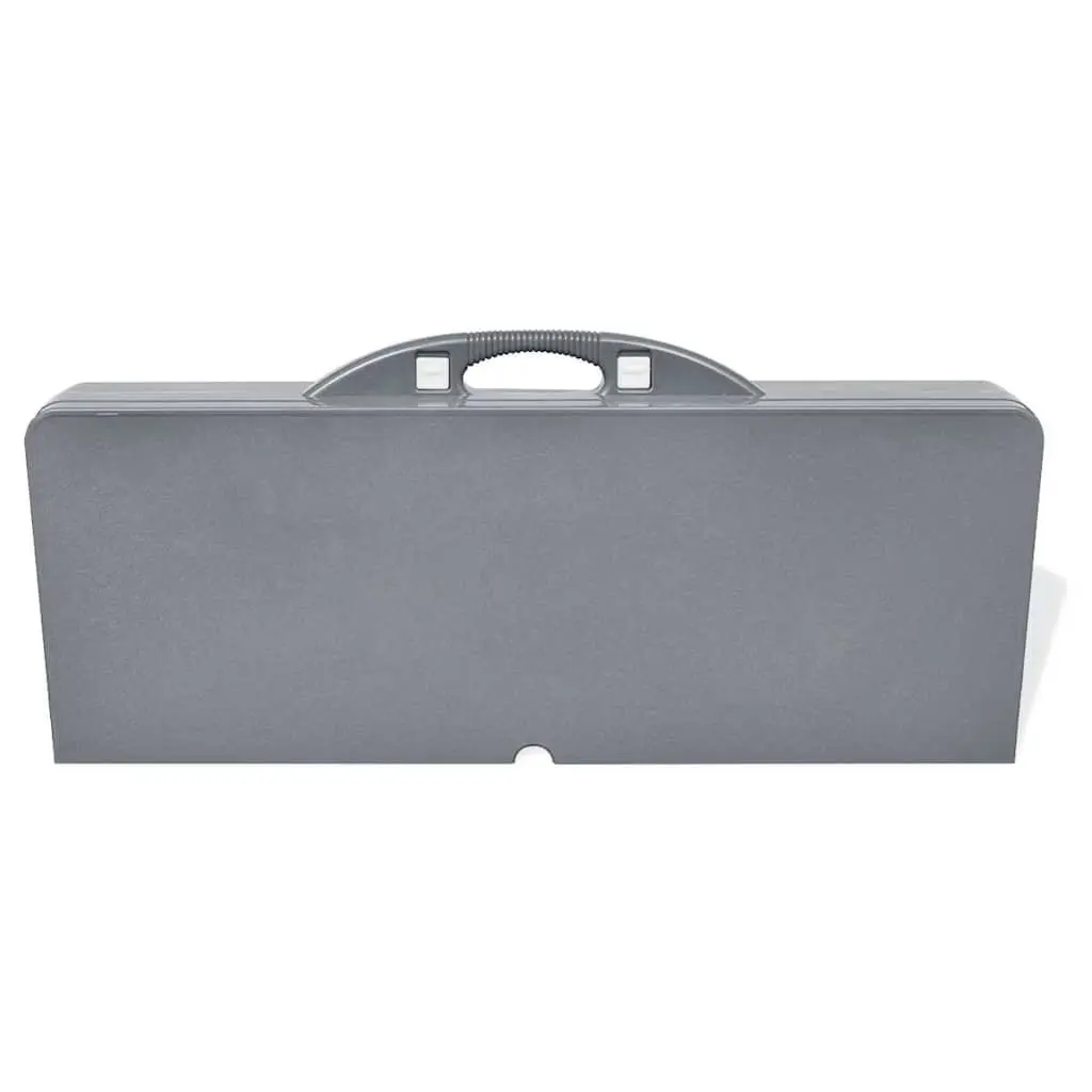 Camping Table Set Outdoor Dining Grey Folding Portable 5 Piece