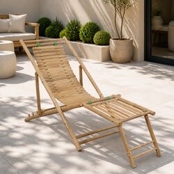 Reliable Bamboo Deck Chair for Outdoor Enjoyment