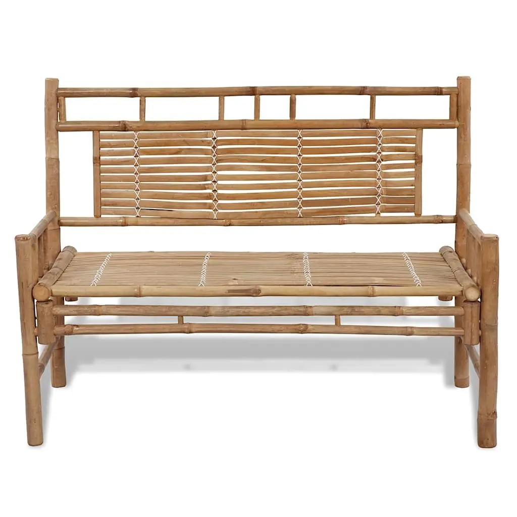 Outdoor Garden Bench 120cm Backrest Seating Patio Furniture Brown