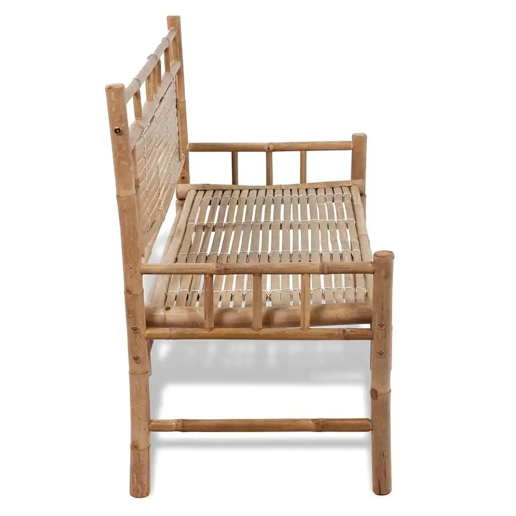 Outdoor Garden Bench 120cm Backrest Seating Patio Furniture Brown