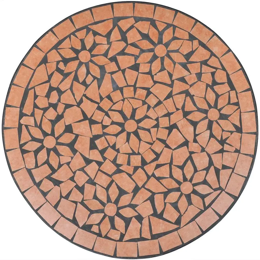 Mosaic Bistro Table 60cm Ceramic Top Garden Balcony Outdoor Coffee Furniture