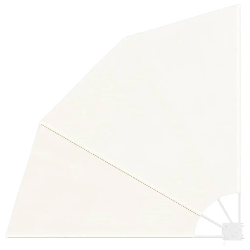 Collapsible Side Awning Balcony Terrace Garden Shade Screen 140x140 cm Cream