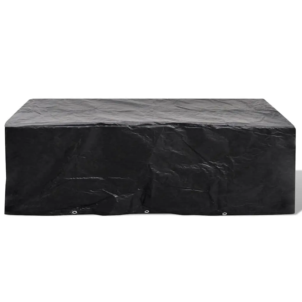 Garden Furniture Cover Waterproof 300x140x90cm Outdoor Rattan Black