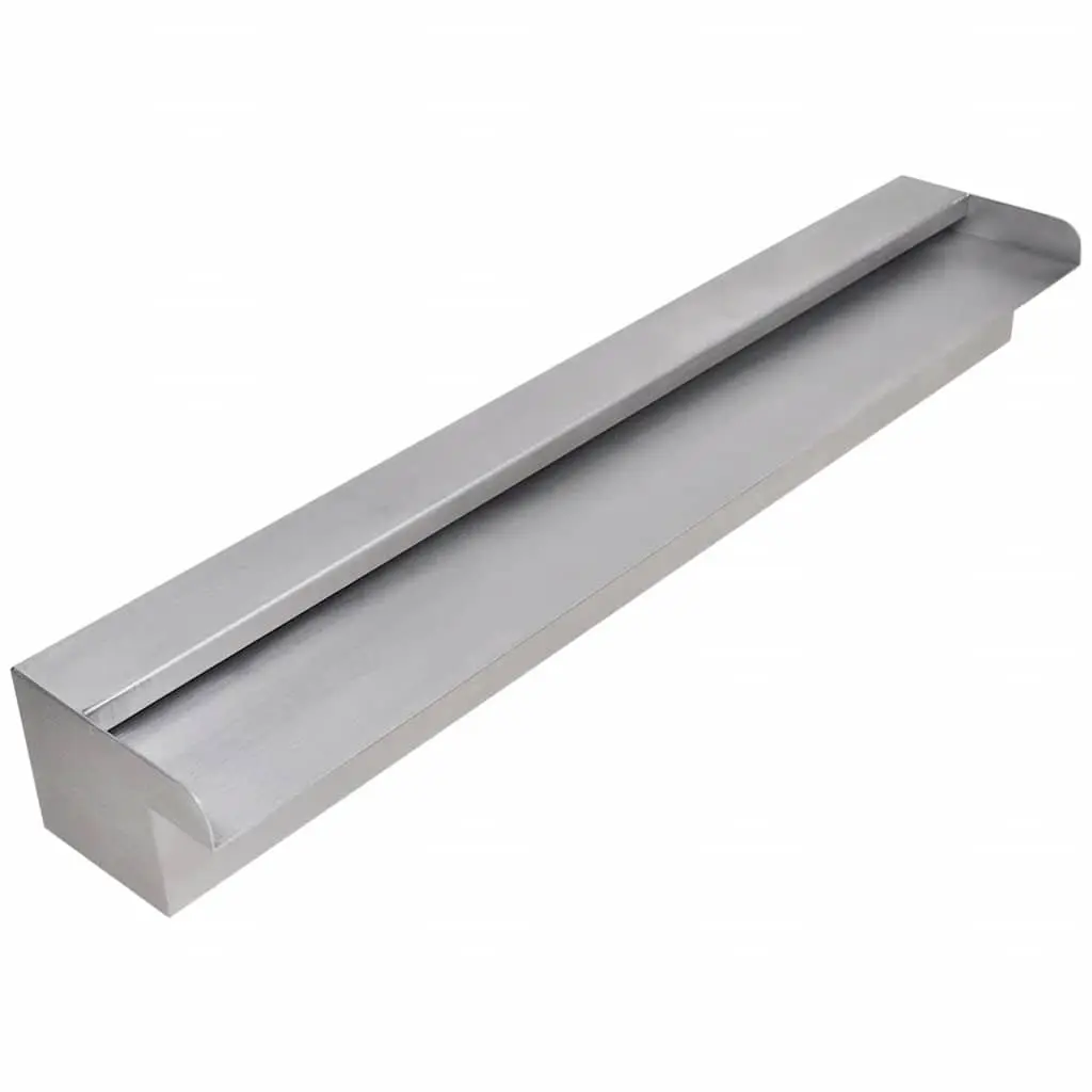 Rectangular Waterfall Fountain Water Feature 60cm Silver
